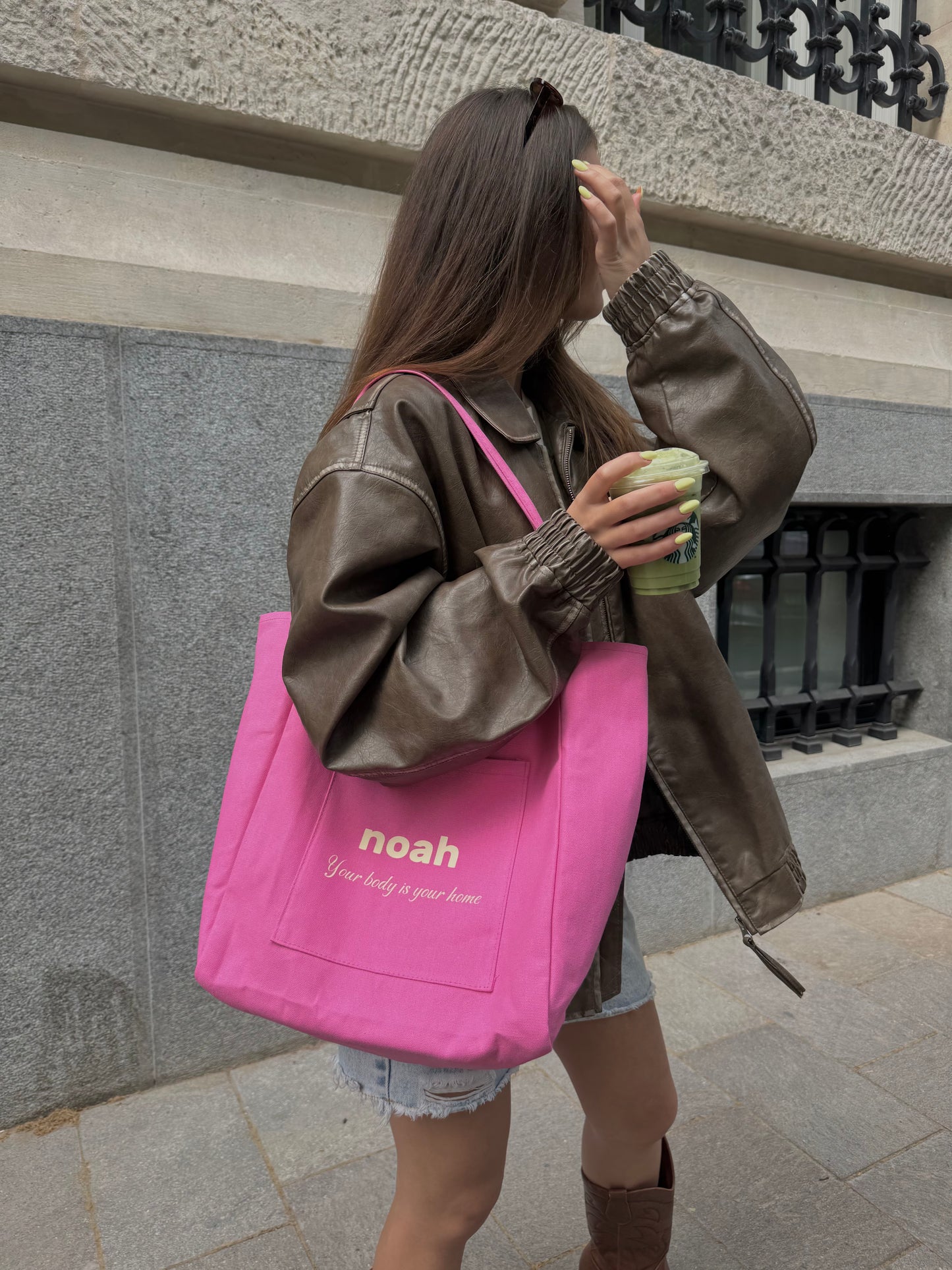 Pink Beach bag