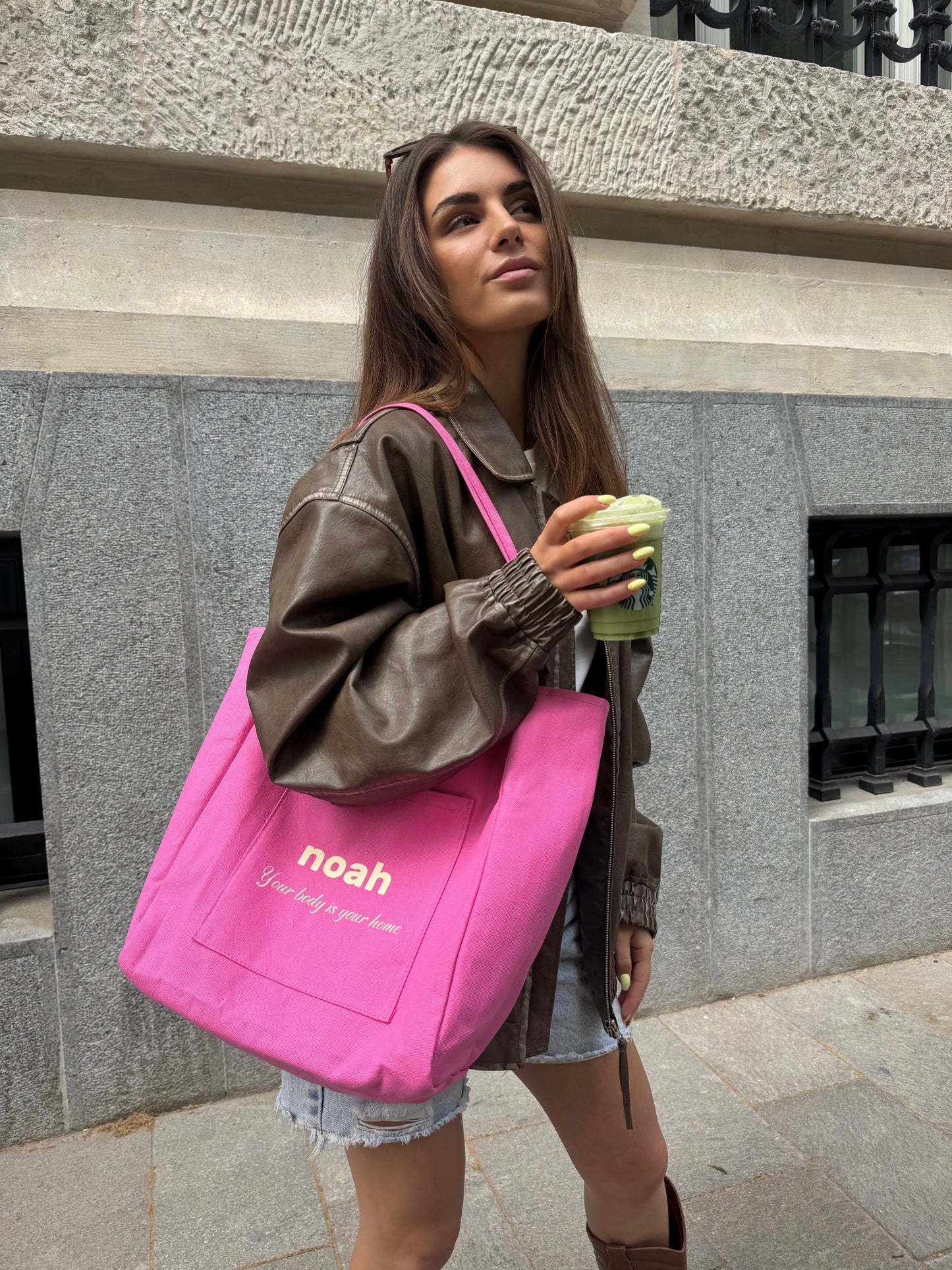 Pink Beach bag